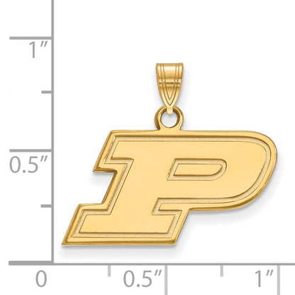 10K Yellow Gold Logoart Purdue University Letter P Small Pendant