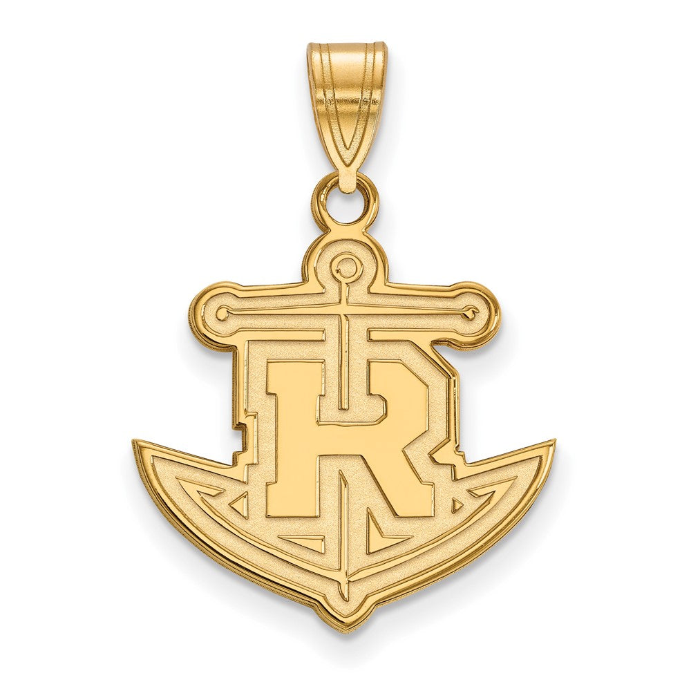 10K Yellow Gold Logoart Rollins College Anchor Large Pendant