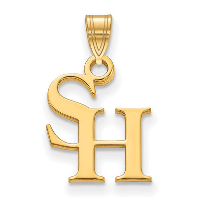 Gold Plated Sterling Silver Logoart Sam Houston State University Small Pendant