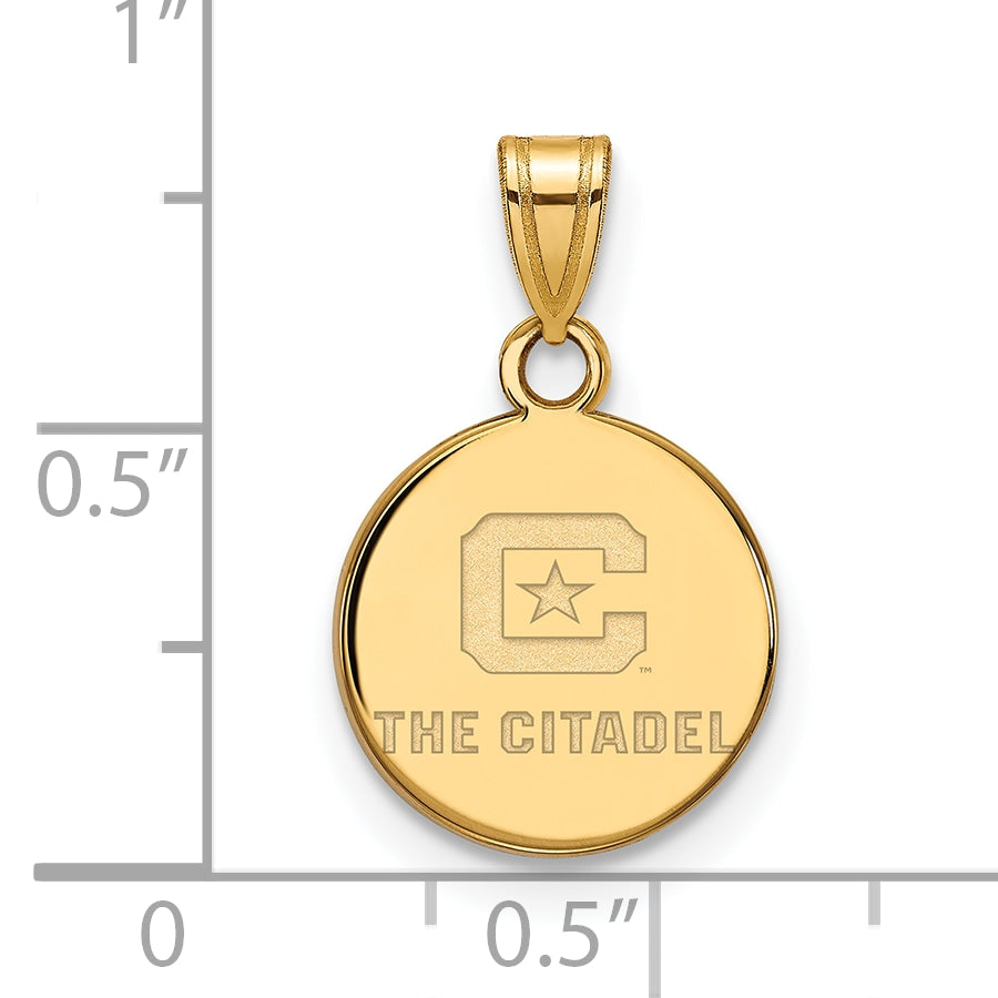 Gold Plated Sterling Silver Gp Logoart The Citadel Small Pendant