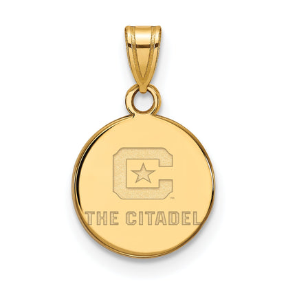 Gold Plated Sterling Silver Gp Logoart The Citadel Small Pendant