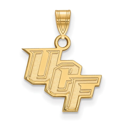 10K Yellow Gold Logoart University Of Central Florida U C F Small Pendant