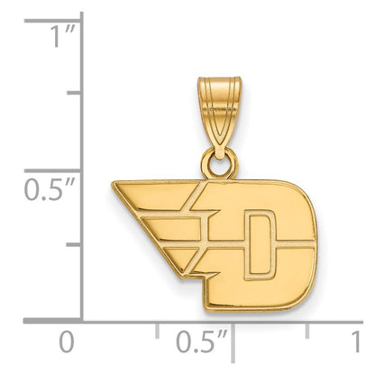 14K Yellow Gold Logoart University Of Dayton Small Pendant