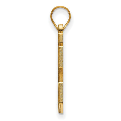 Gold Plated Sterling Silver Logoart University Of Evansville Purple Aces Large Pendant