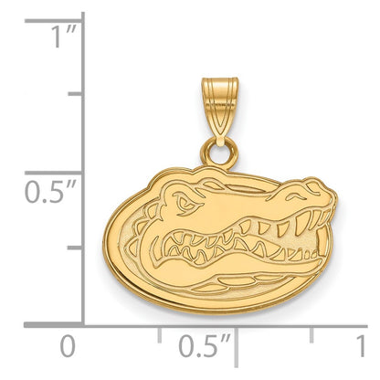 14K Yellow Gold Logoart University Of Florida Gator Small Pendant