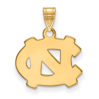 14K Yellow Gold Logoart University Of North Carolina N C Small Pendant
