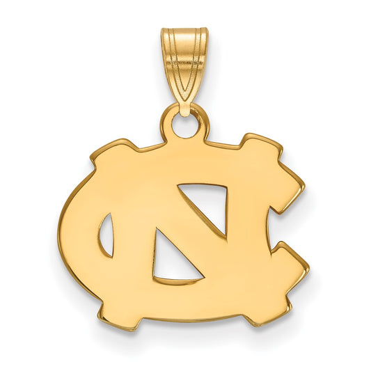 10K Yellow Gold Logoart University Of North Carolina N C Small Pendant