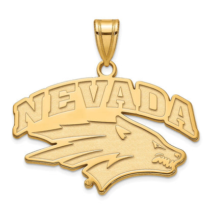 14K Yellow Gold Logoart University Of Nevada Reno Large Pendant