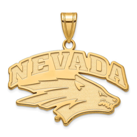 14K Yellow Gold Logoart University Of Nevada Reno Large Pendant