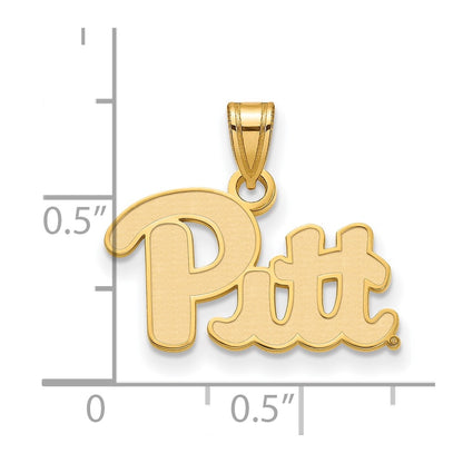 10K Yellow Gold Logoart University Of Pittsburgh Small Pendant
