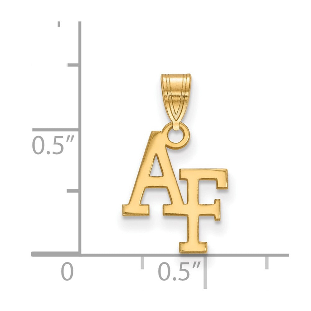 10K Yellow Gold Logoart United States Air Force Academy A F Small Pendant