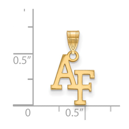 14K Yellow Gold Logoart United States Air Force Academy A F Small Pendant