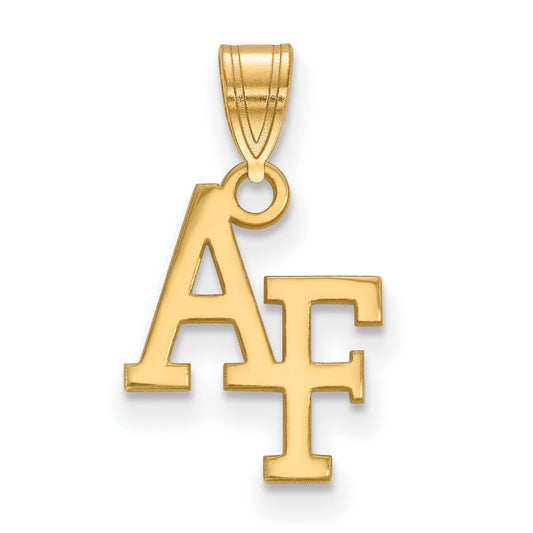 Gold Plated Sterling Silver Logoart United States Air Force Academy A F Small Pendant