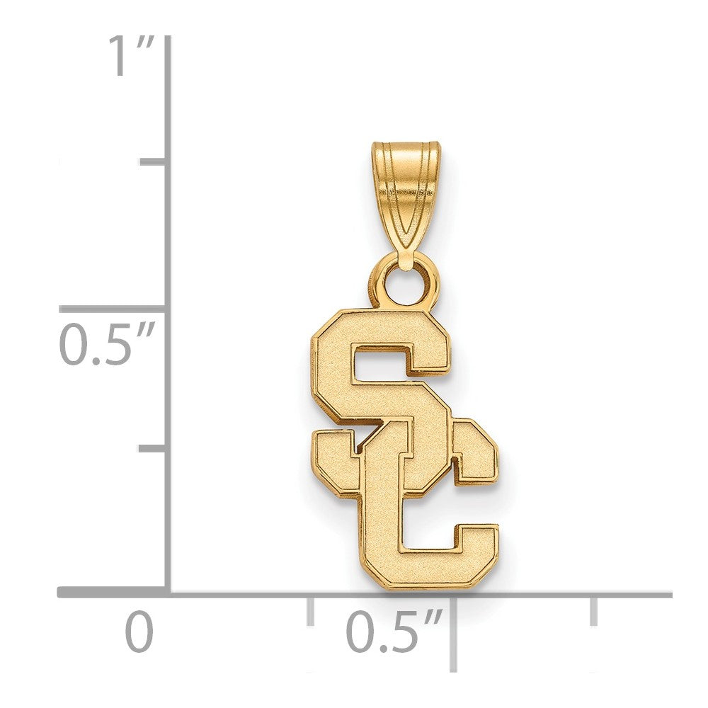 10K Yellow Gold University Of Southern California S C Small Pendant