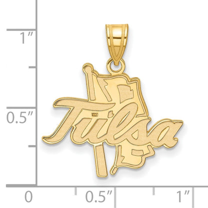 14K Yellow Gold Logoart University Of Tulsa Large Pendant