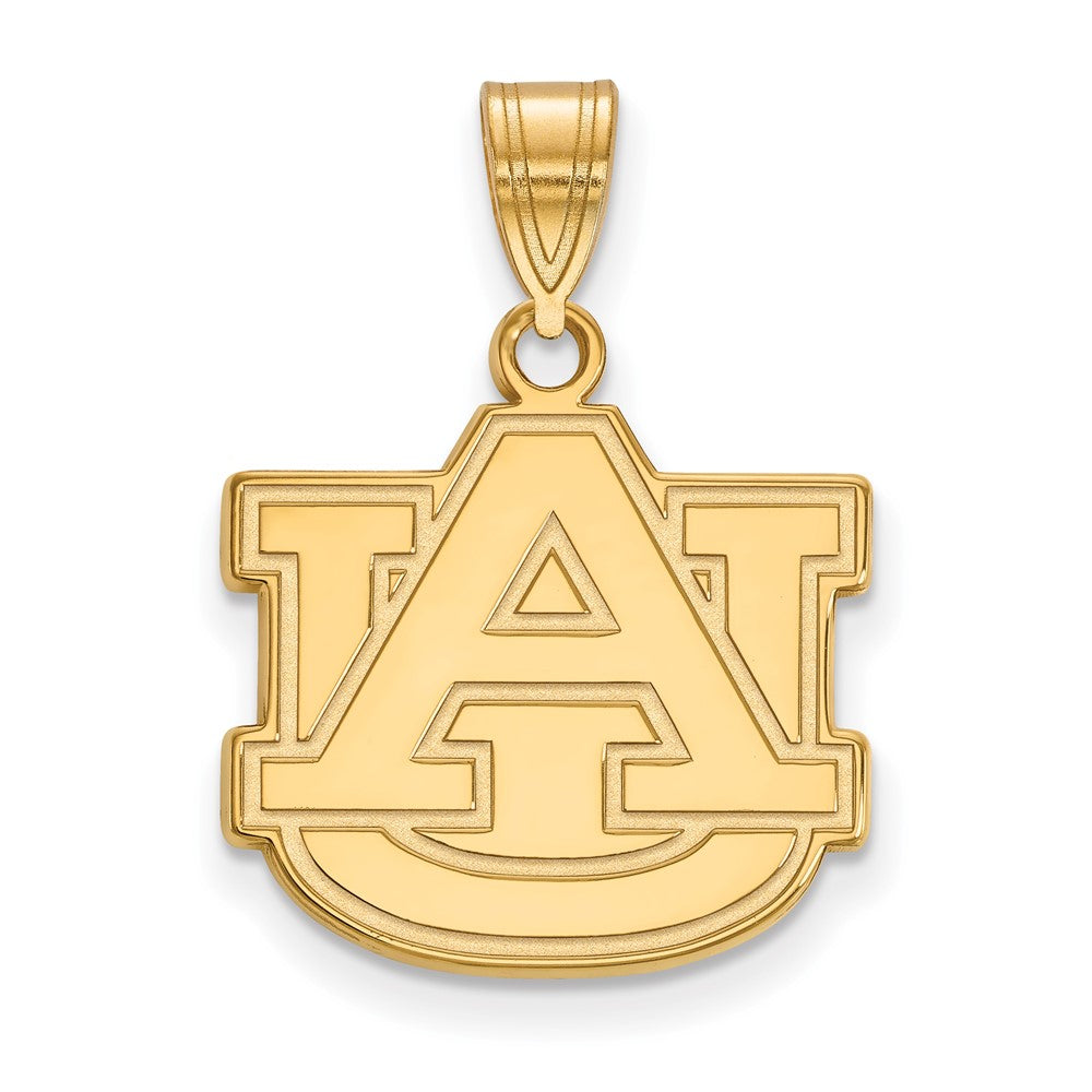 14K Yellow Gold Logoart Auburn University A U Medium Pendant