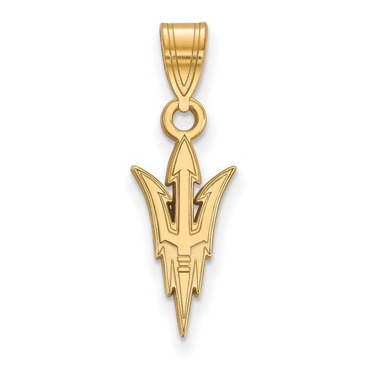 14K Yellow Gold Logoart Arizona State University Pitchfork Medium Pendant