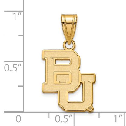 14K Yellow Gold Logoart Baylor University Bears Medium Pendant