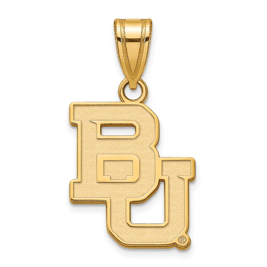 14K Yellow Gold Logoart Baylor University Bears Medium Pendant