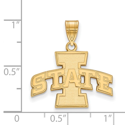 10K Yellow Gold Logoart Iowa State University Medium Pendant