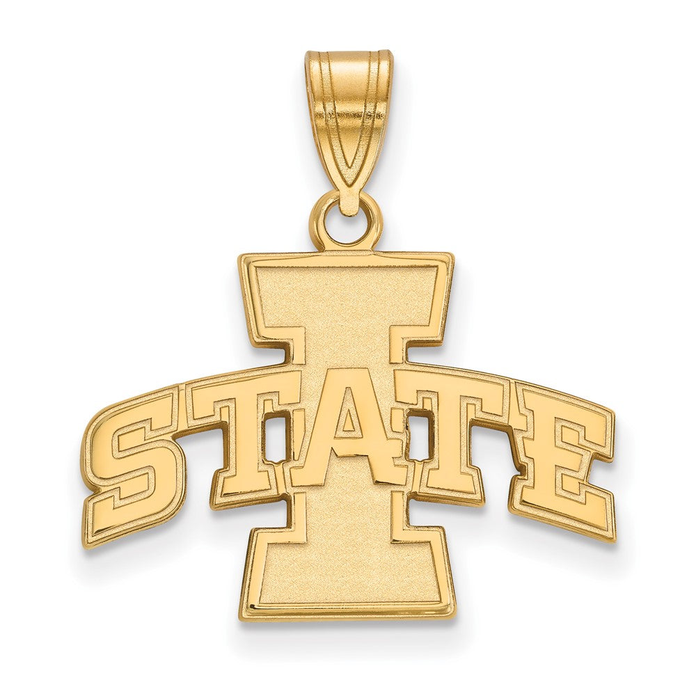 Gold Plated Sterling Silver Logoart Iowa State University Medium Pendant