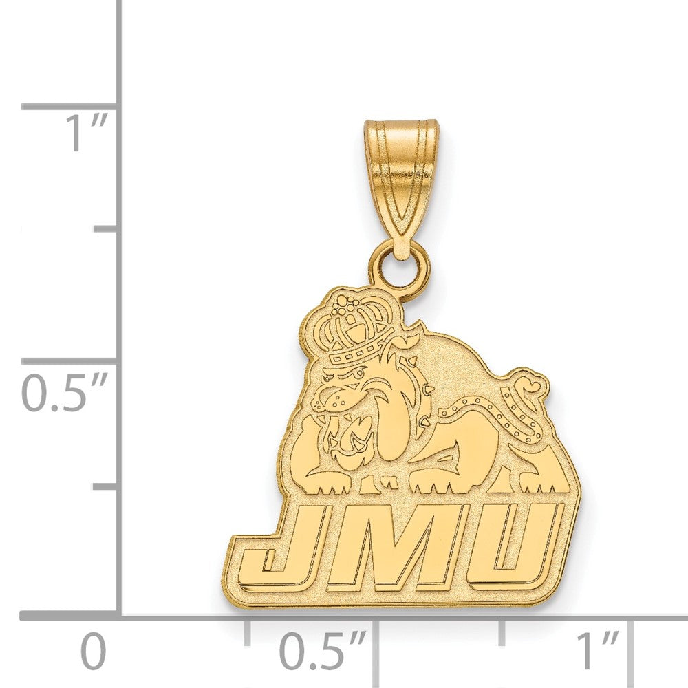 14K Yellow Gold Logoart James Madison University Medium Pendant