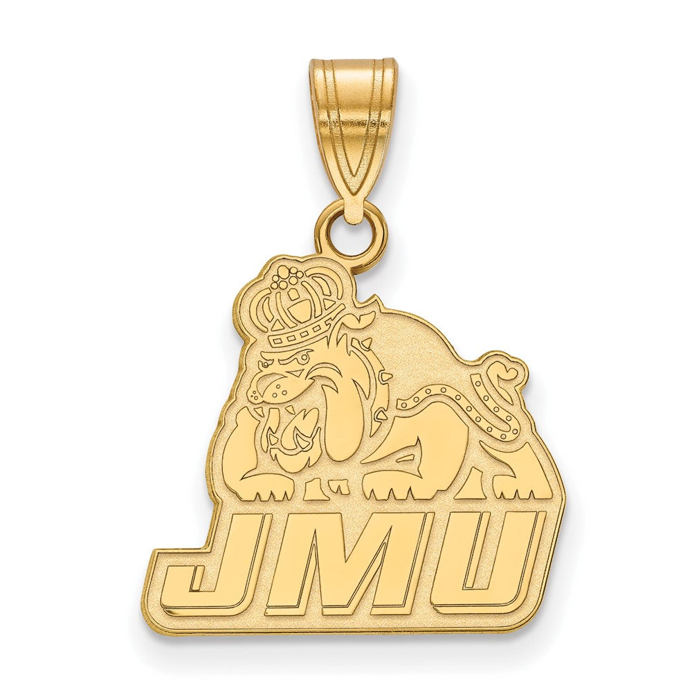 14K Yellow Gold Logoart James Madison University Medium Pendant