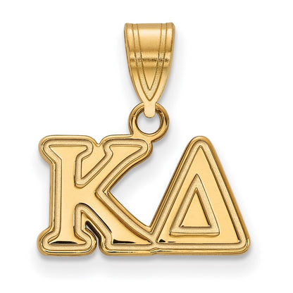 Gold Plated Sterling Silver Logoart Kappa Delta Sorority Greek Letters Medium Pendant