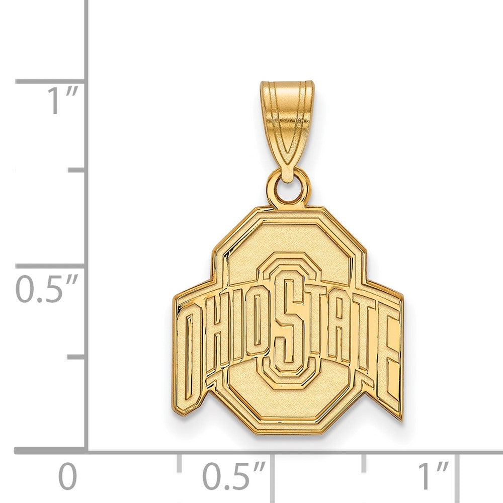 10K Yellow Gold Logoart The Ohio State University Medium Pendant