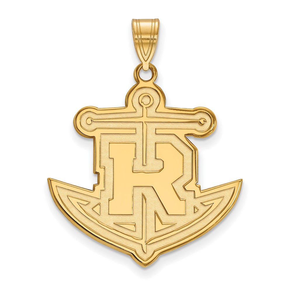 14K Yellow Gold Logoart Rollins College Anchor Extra Large Pendant