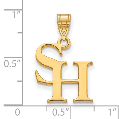 Gold Plated Sterling Silver Logoart Sam Houston State University Medium Pendant