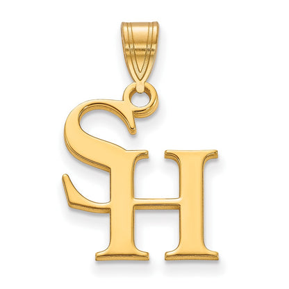 14K Yellow Gold Logoart Sam Houston State University Medium Pendant