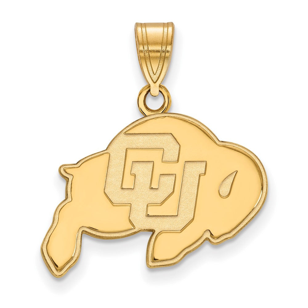 14K Yellow Gold Logoart University Of Colorado Buffalo Medium Pendant
