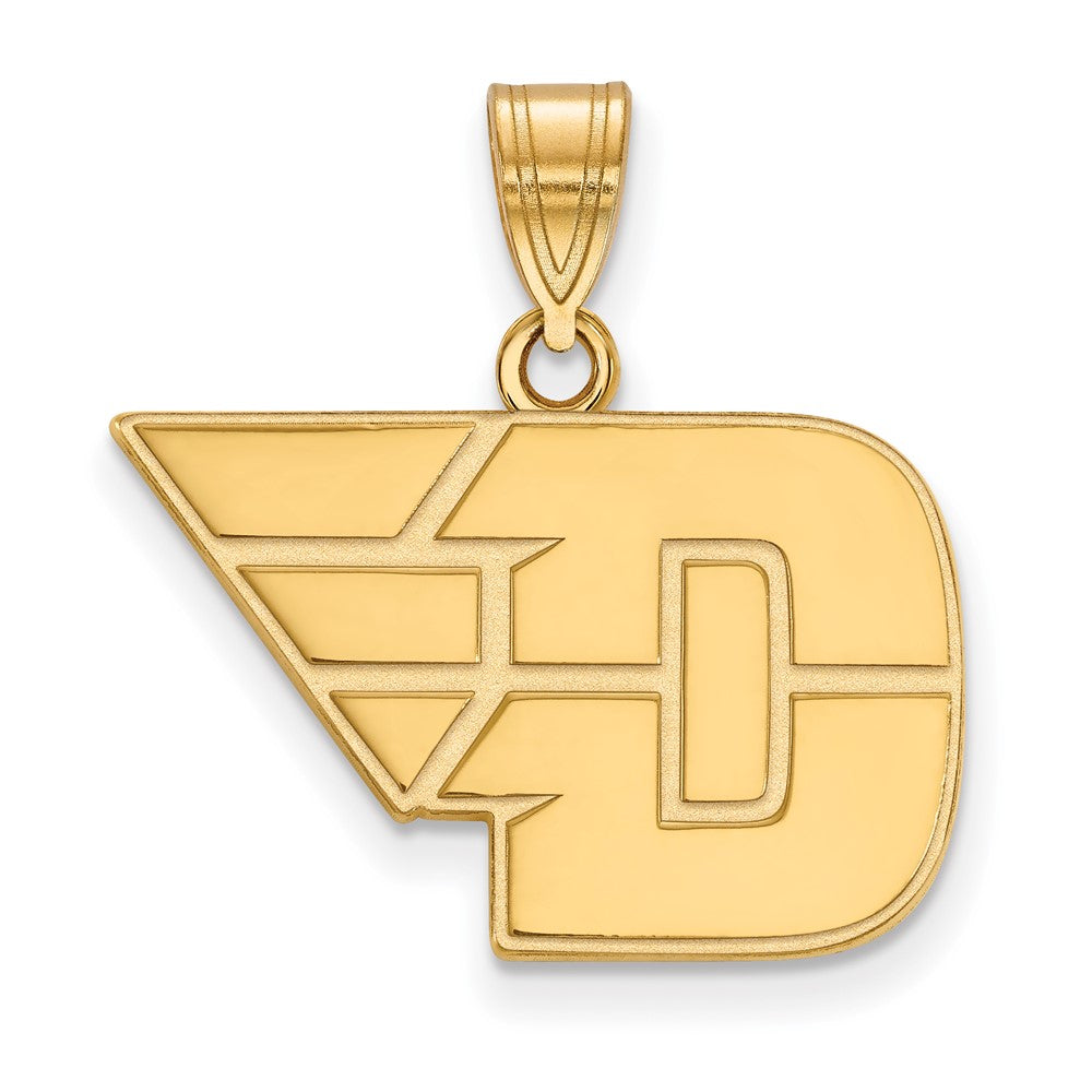 Gold Plated Sterling Silver Logoart University Of Dayton Medium Pendant