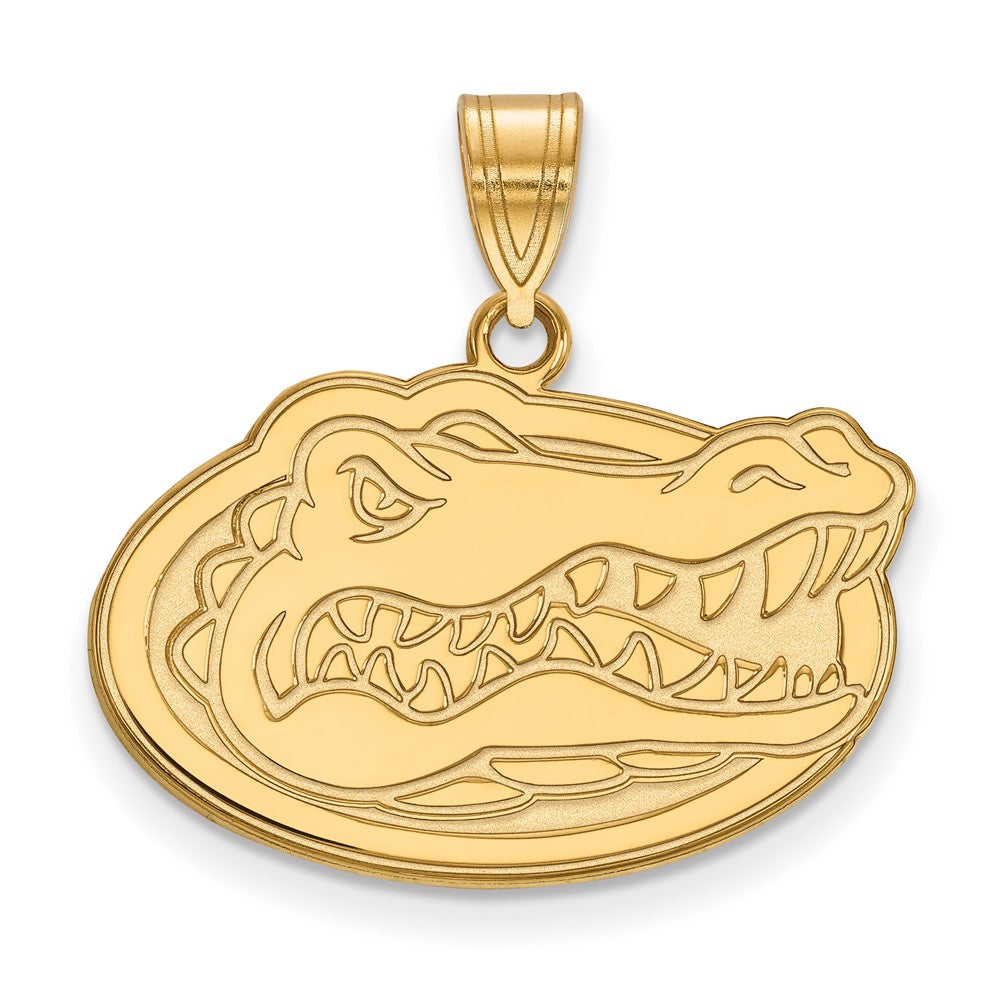 14K Yellow Gold Logoart University Of Florida Gator Medium Pendant