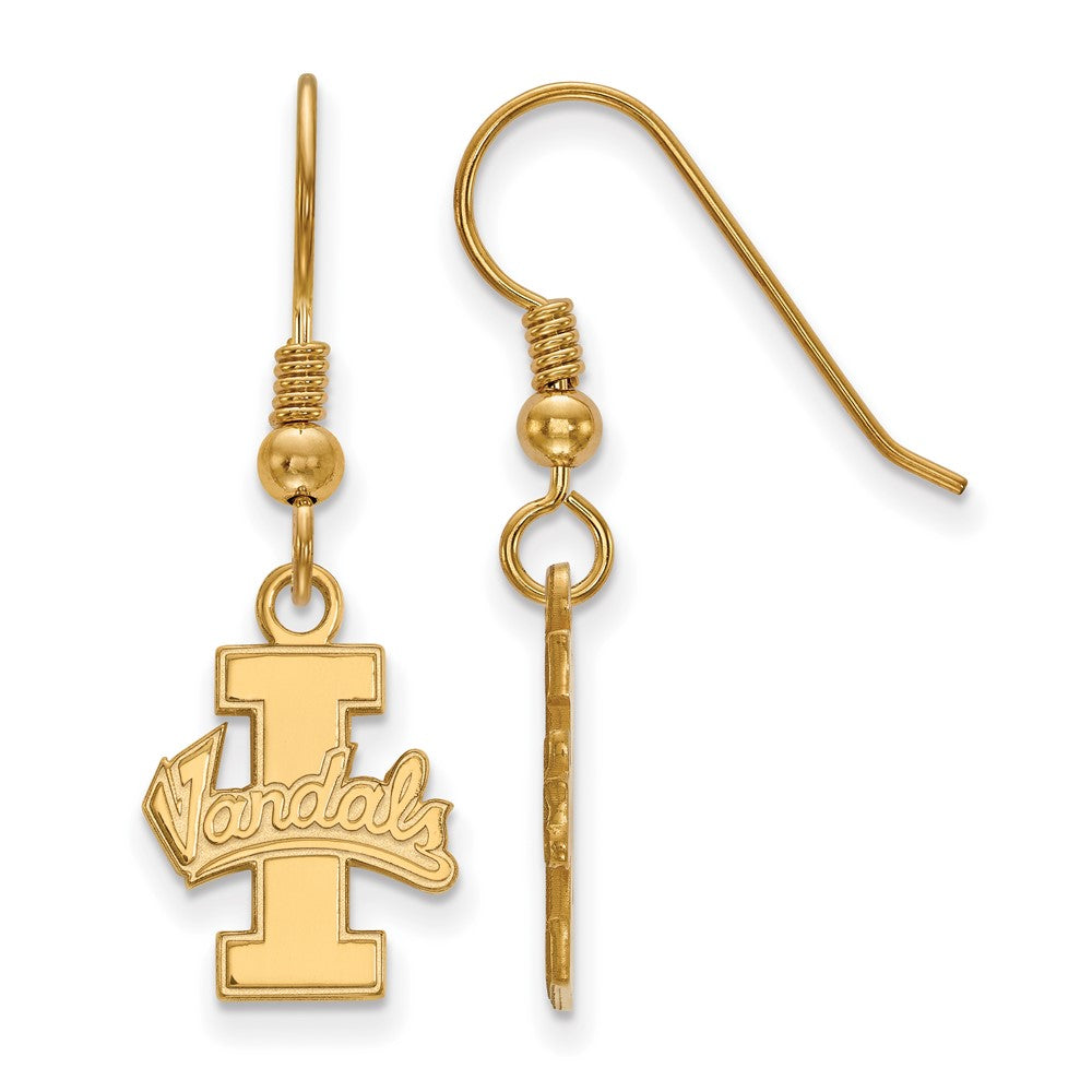 Gold Plated Sterling Silver Logoart University Of Idaho Vandals Small Dangle Wire Earrings