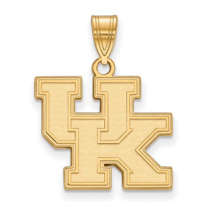 10K Yellow Gold Logoart University Of Kentucky U K Medium Pendant