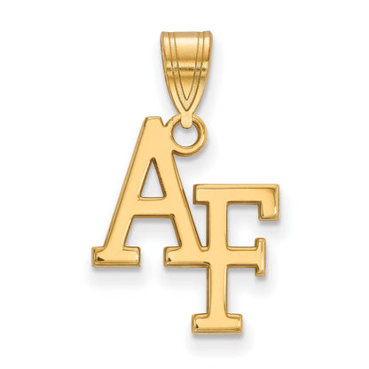 Gold Plated Sterling Silver Logoart United States Air Force Academy A F Medium Pendant