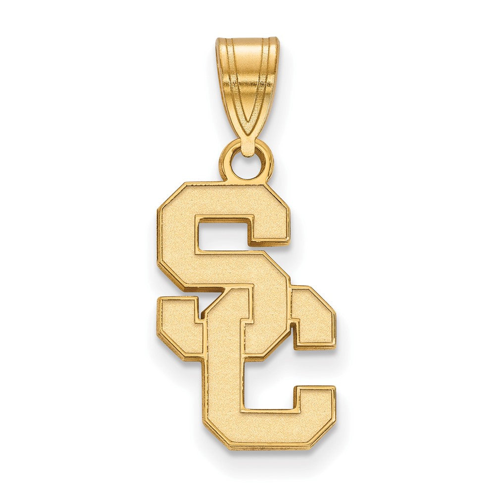 10K Yellow Gold University Of Southern California S C Medium Pendant
