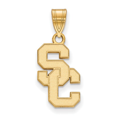 10K Yellow Gold University Of Southern California S C Medium Pendant