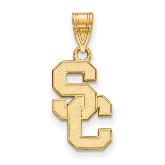 10K Yellow Gold University Of Southern California S C Medium Pendant