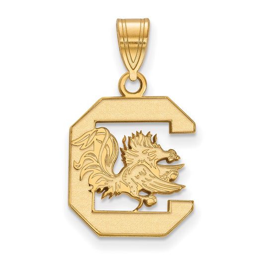 10K Yellow Gold Logoart University Of South Carolina Medium Pendant