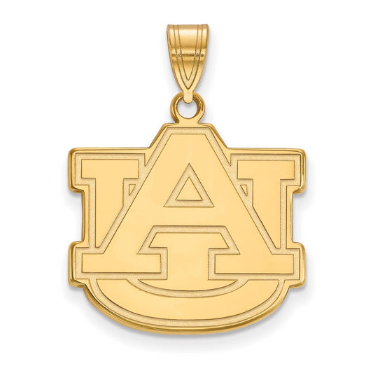 14K Yellow Gold Logoart Auburn University A U Large Pendant