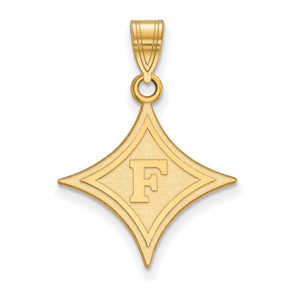 14K Yellow Gold Logoart Furman University Large Pendant