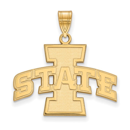14K Yellow Gold Logoart Iowa State University Large Pendant