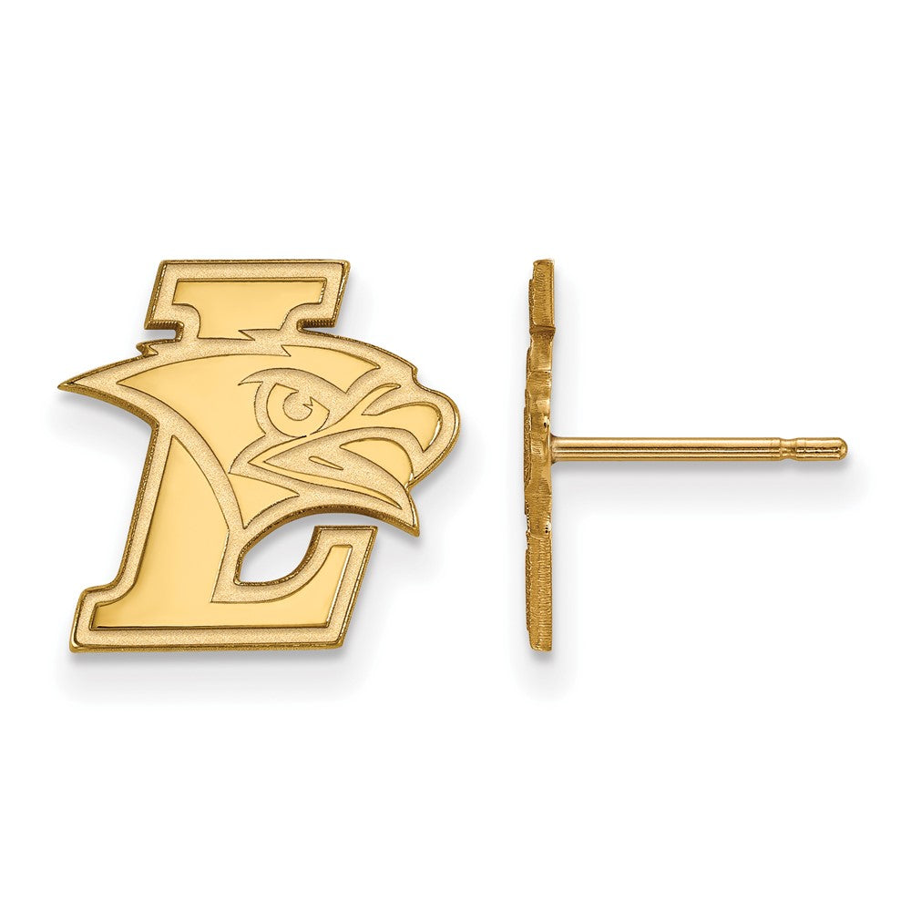 Gold Plated Sterling Silver Logoart Lehigh University Small Post Earrings