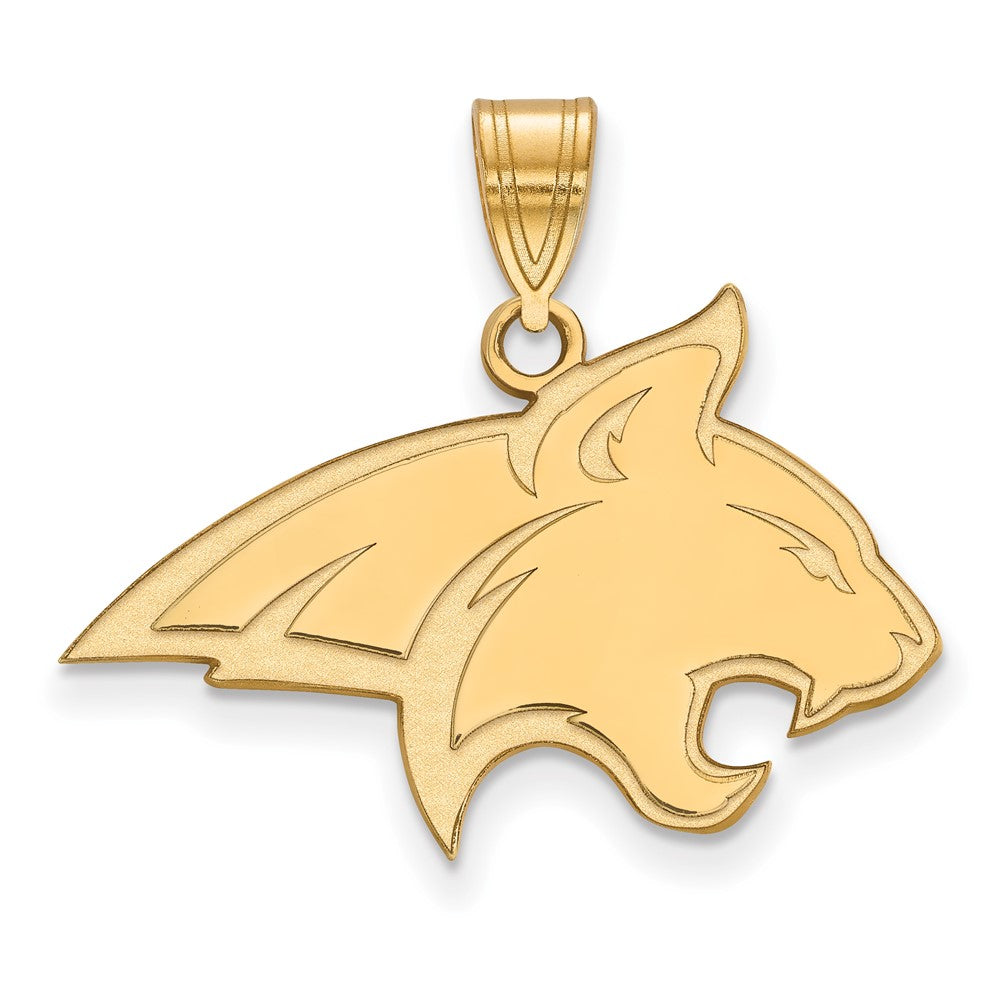 10K Yellow Gold Logoart Montana State University Bobcat Large Pendant
