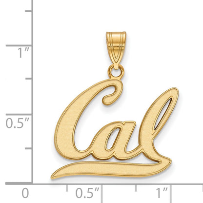 Gold Plated Sterling Silver Logoart University Of California Berkeley Large Pendant
