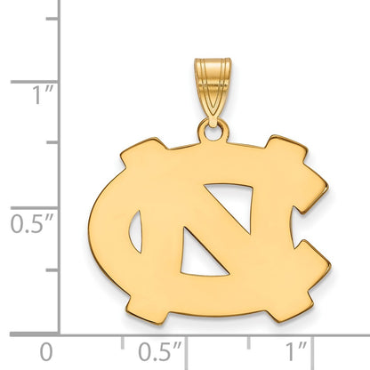 10K Yellow Gold Logoart University Of North Carolina N C Large Pendant