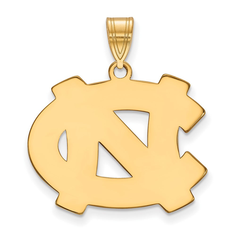 Gold Plated Sterling Silver Logoart University Of North Carolina N C Large Pendant